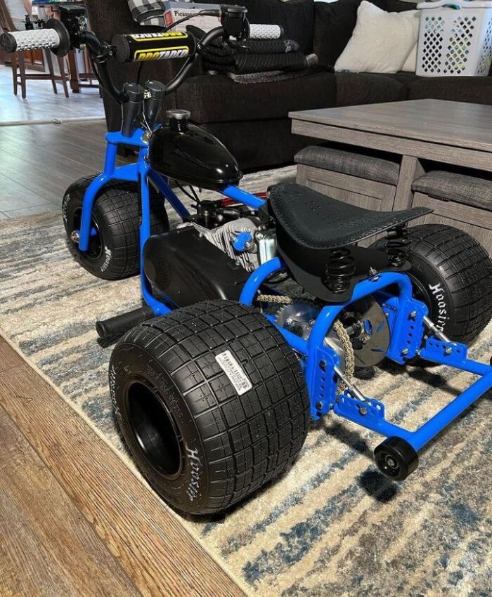 Blue custom build mini trike - MINI SFD TRIKES